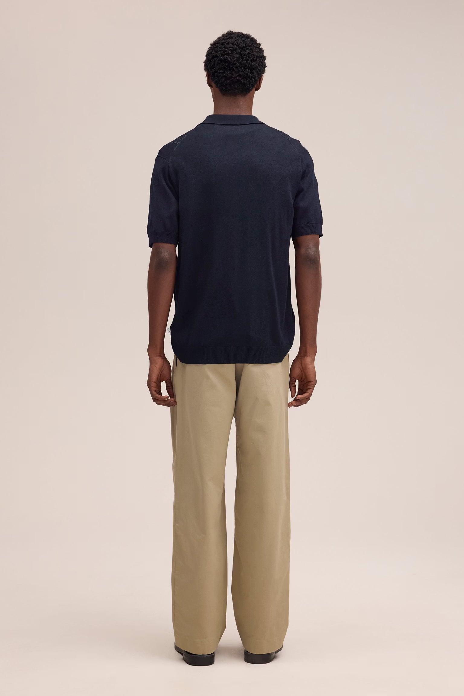 NN07 Thor Textured Short Sleeve Cardigan - Deep Navy