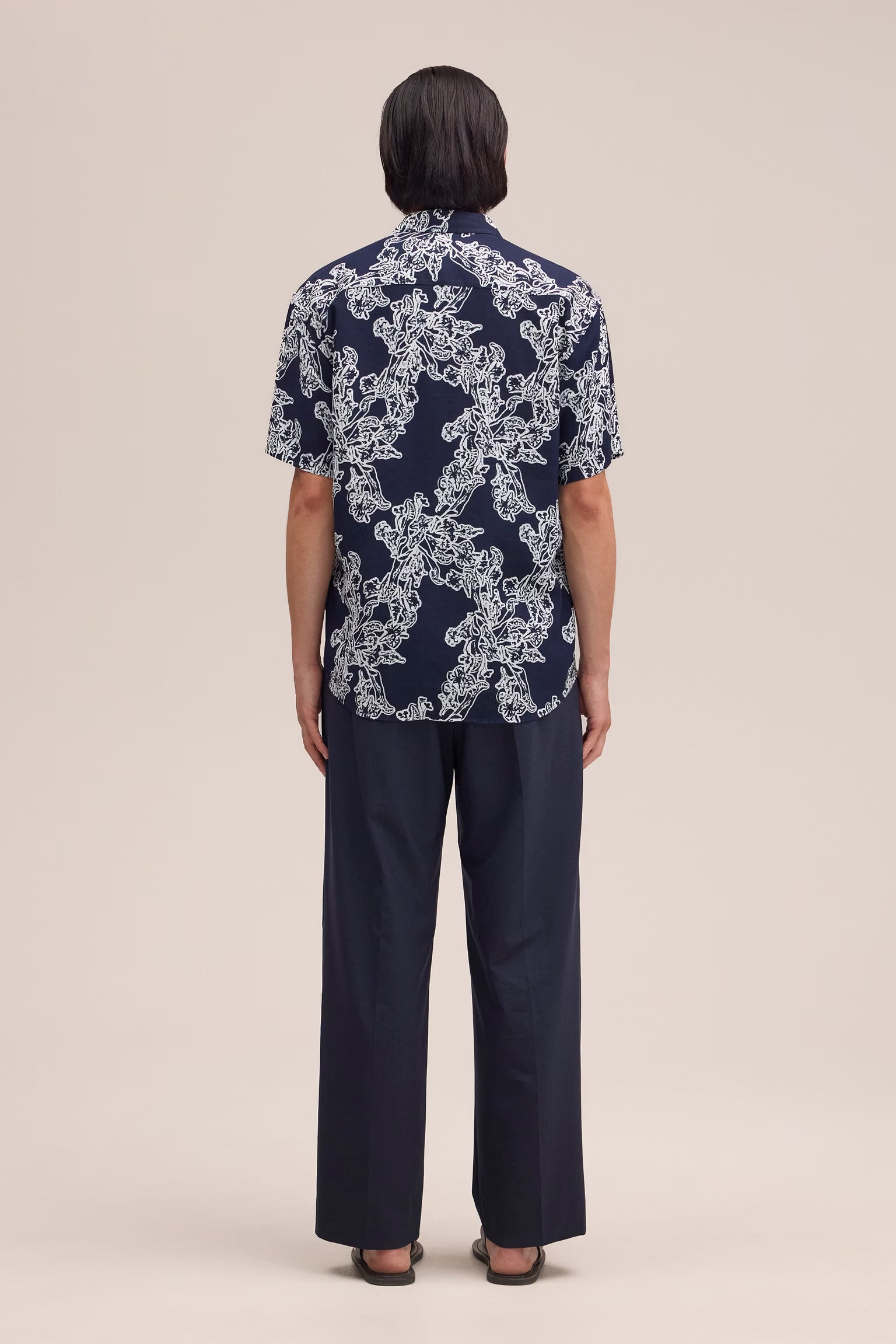 NN07 Deon All-Over Print Shirt - Navy Blue