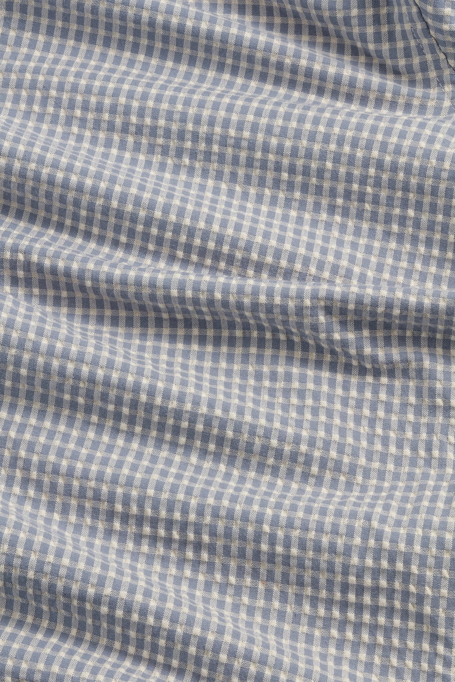 Reed Seersucker Overshirt - Stone Blue