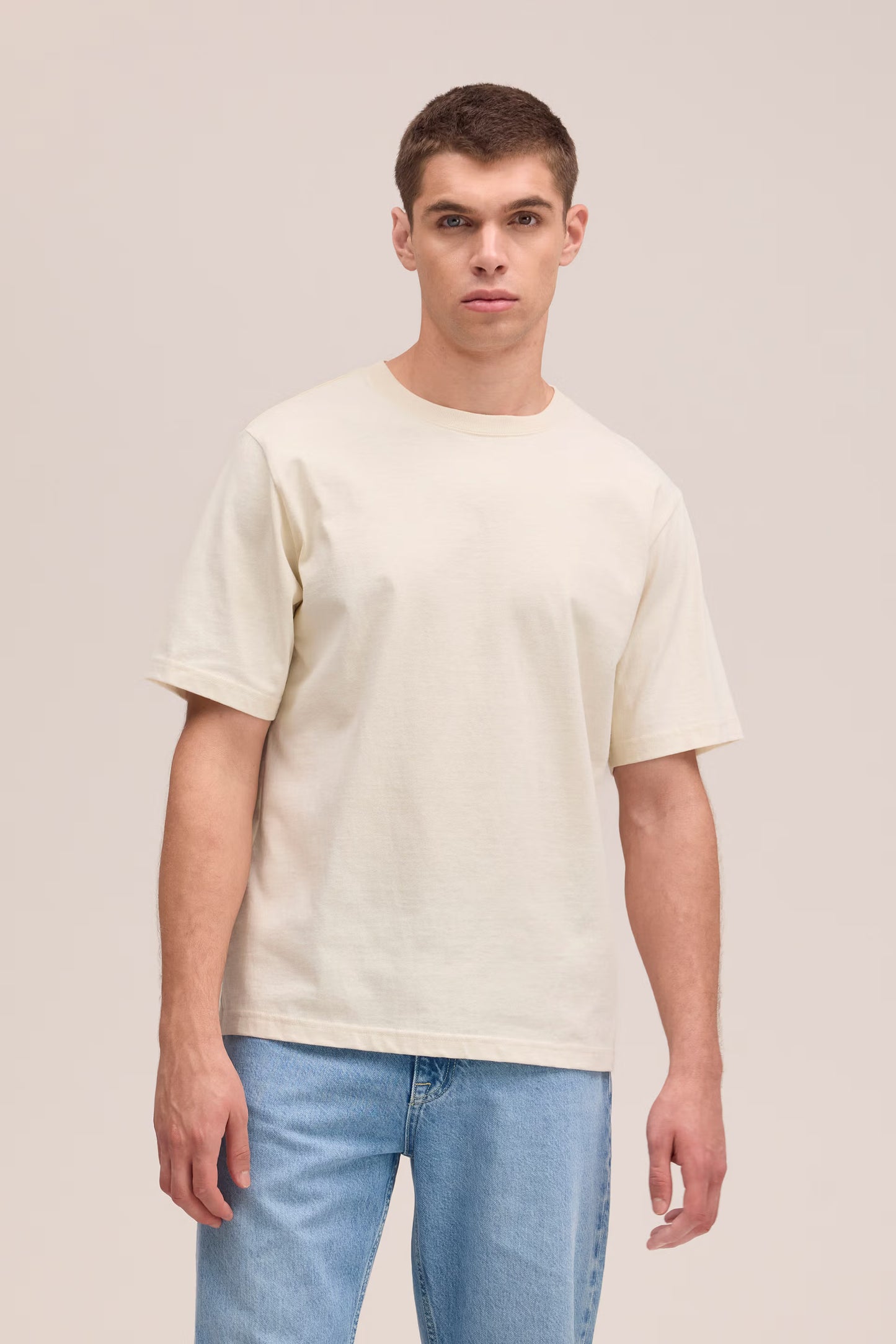 Jett - Water-based Print tee - Ivory