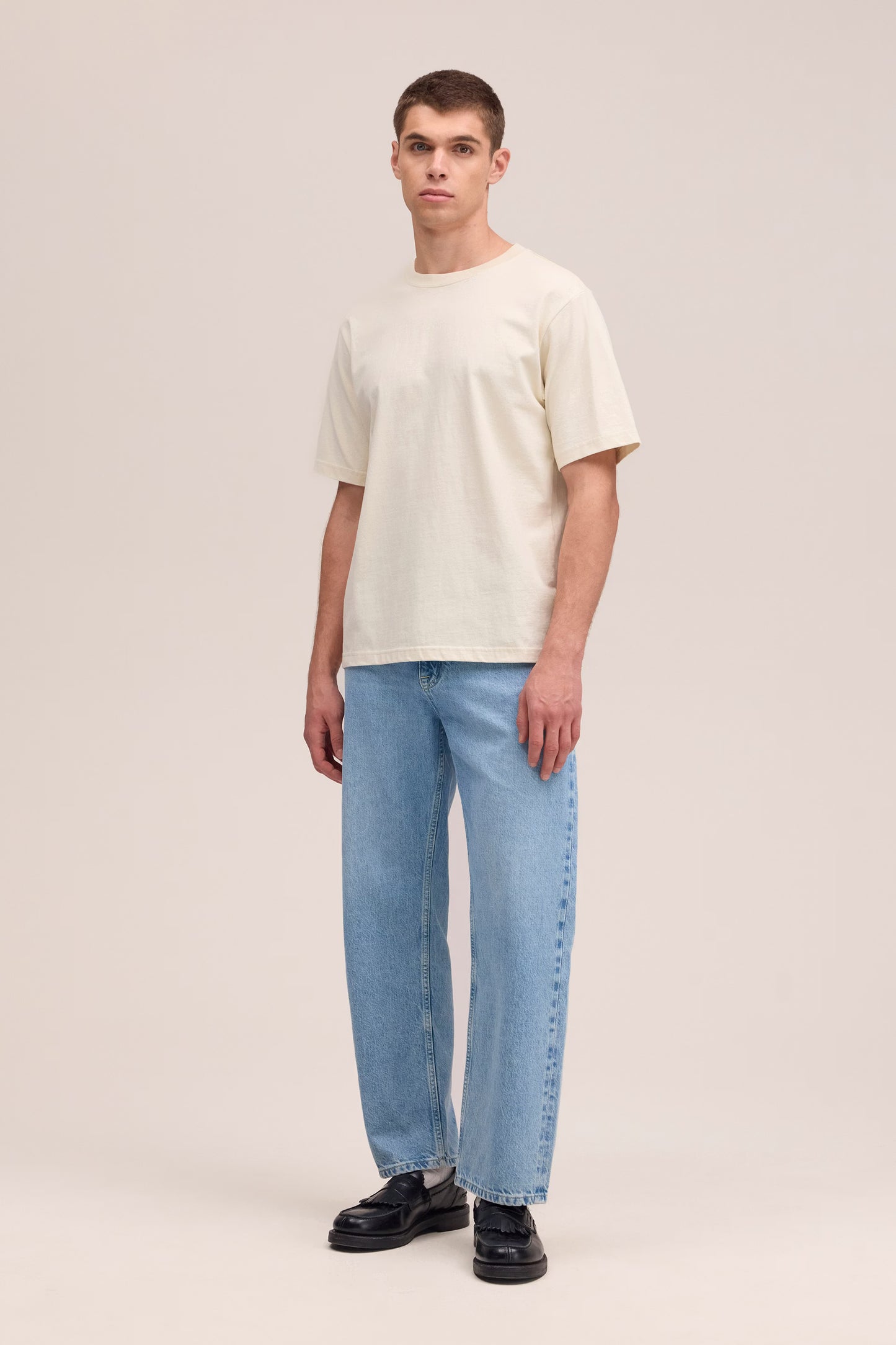 Jett - Water-based Print tee - Ivory