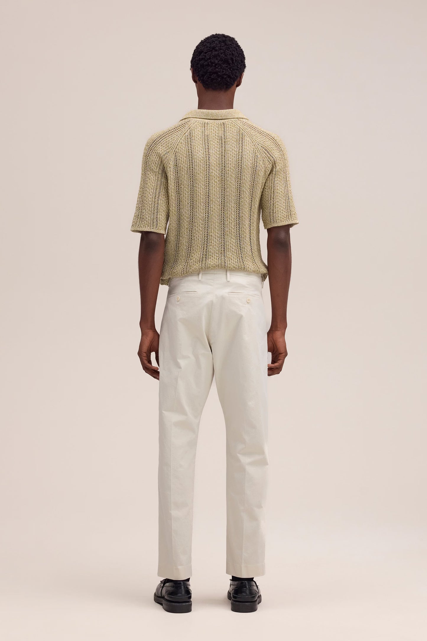 Bill Tapered leg regular fit trouser - Ivory