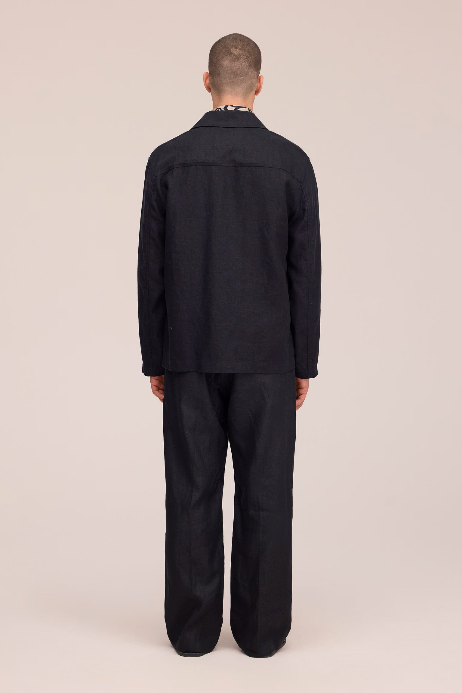 NN07 Morgan Jacket Unlined Linen Hybrid - Black
