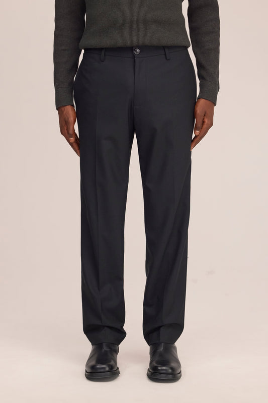 Brendan Tapered Leg Regular Fit Pant - Black