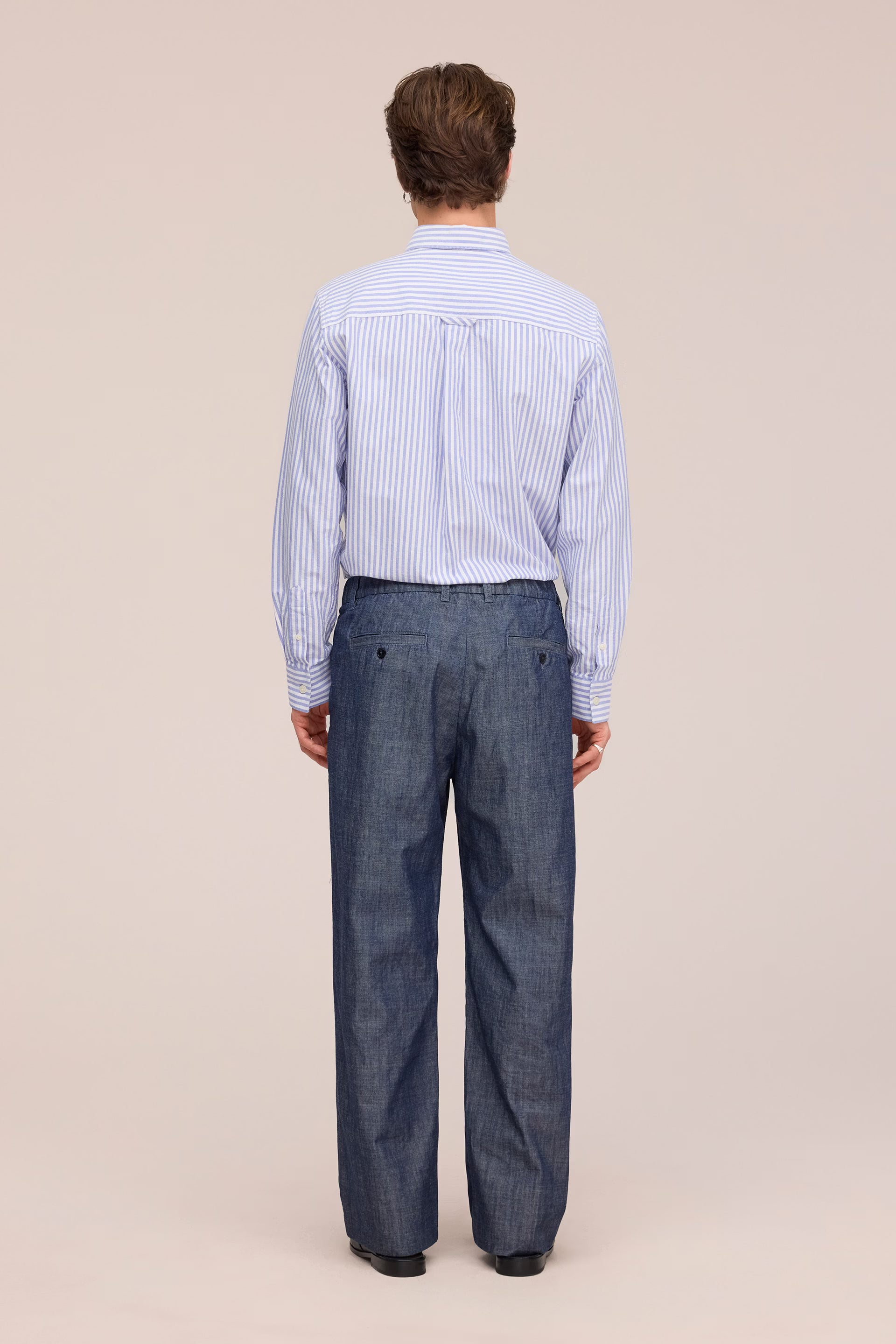 NN07 Colby Regular Fit Oxford Shirt - Cobalt Stripe