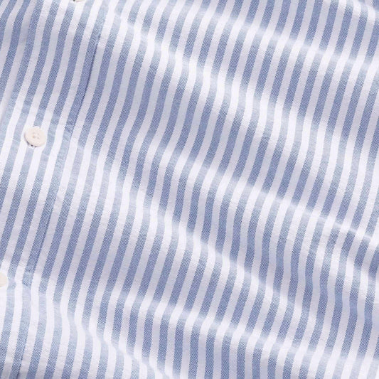 Colby Regular Fit Oxford Shirt - Cobalt Stripe