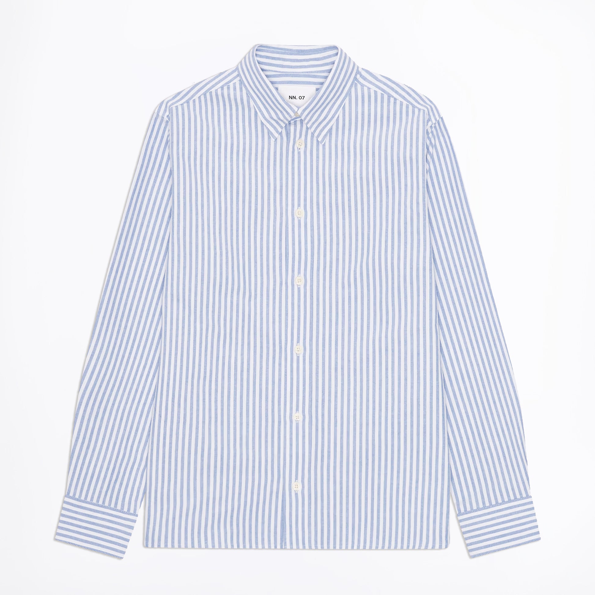 NN07 Colby Regular Fit Oxford Shirt - Cobalt Stripe