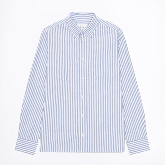 Colby Regular Fit Oxford Shirt - Cobalt Stripe