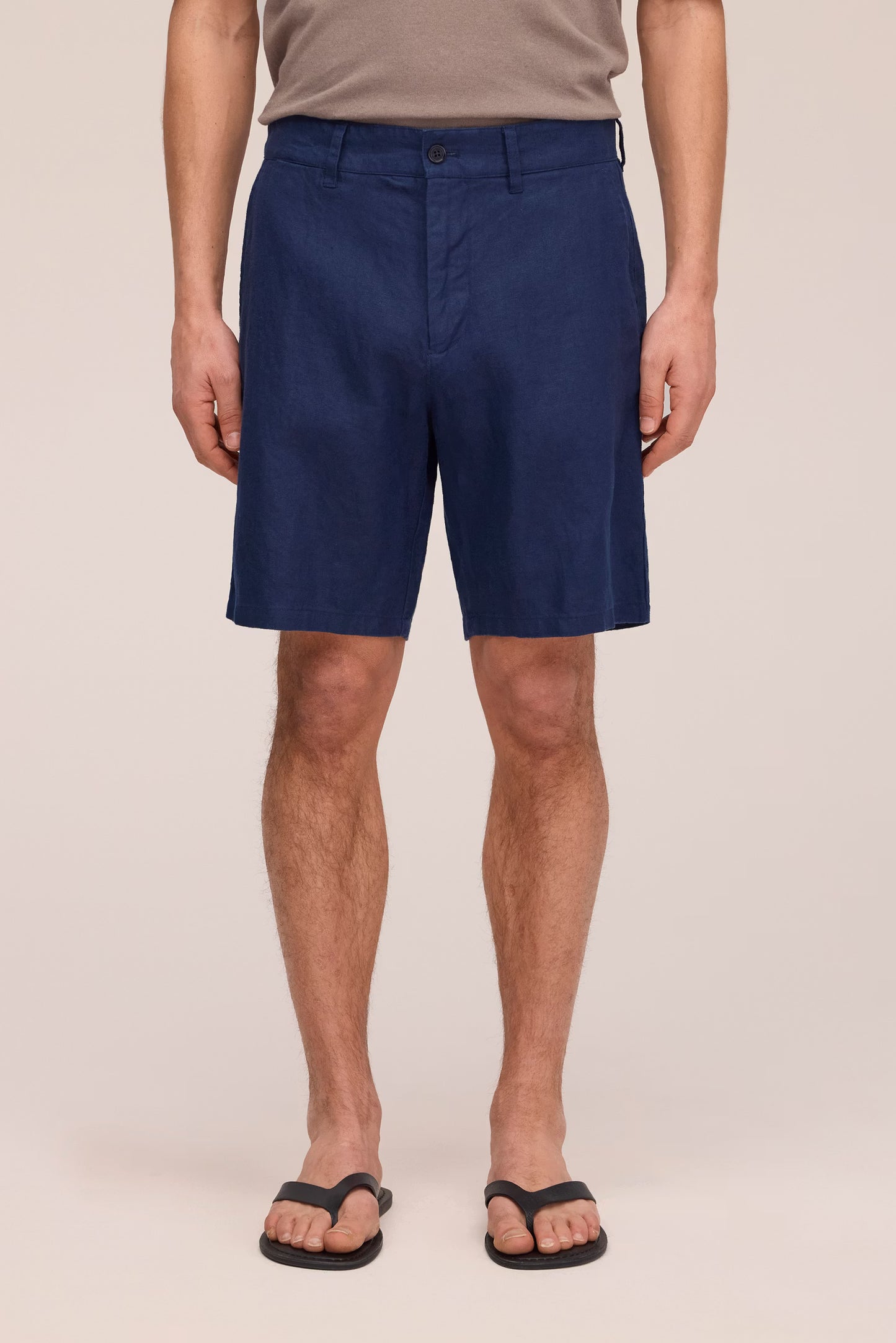 Aden Shorts Linen - Navy Blue