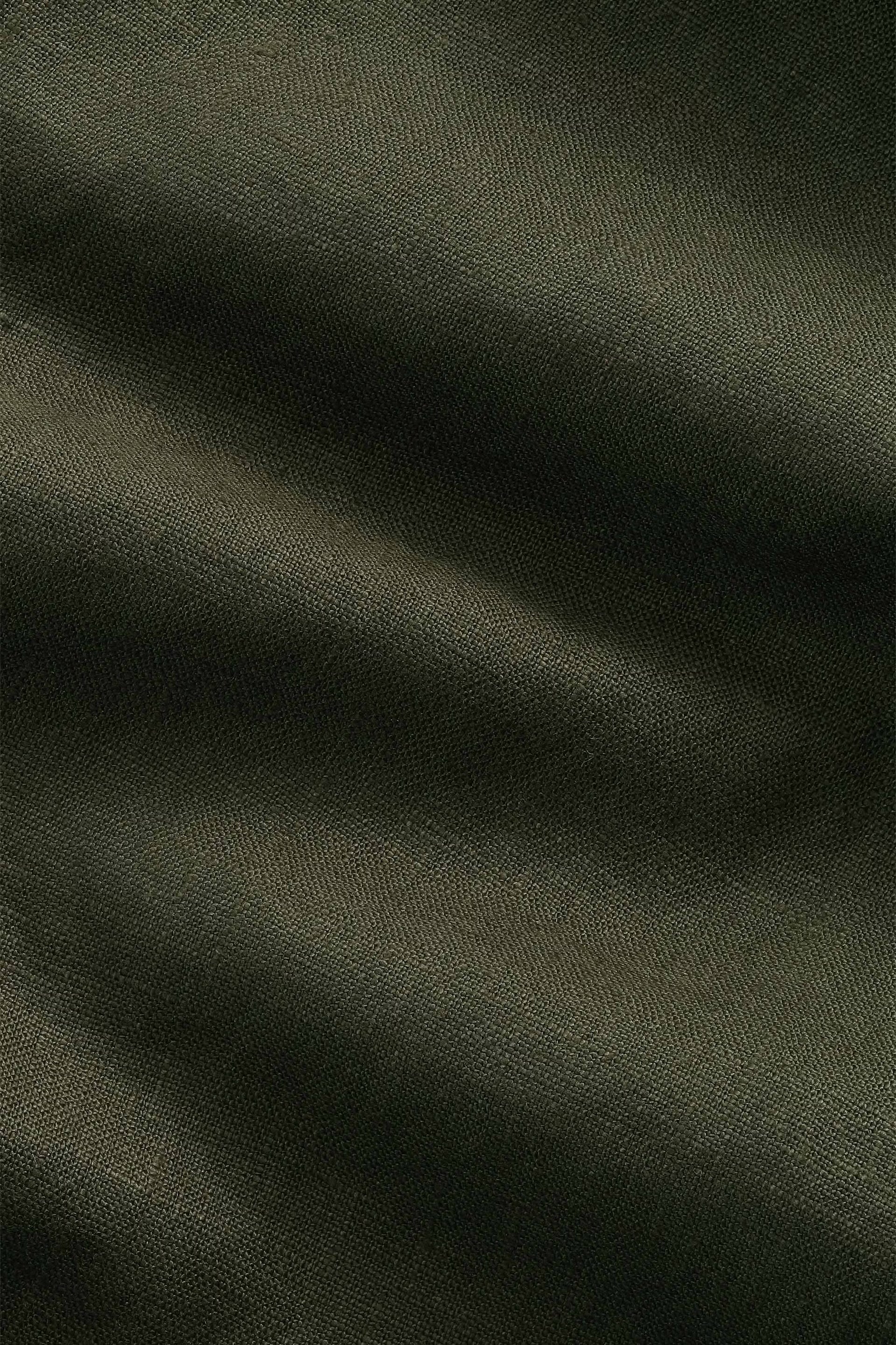 NN07 Aden Shorts Linen - Dark Army