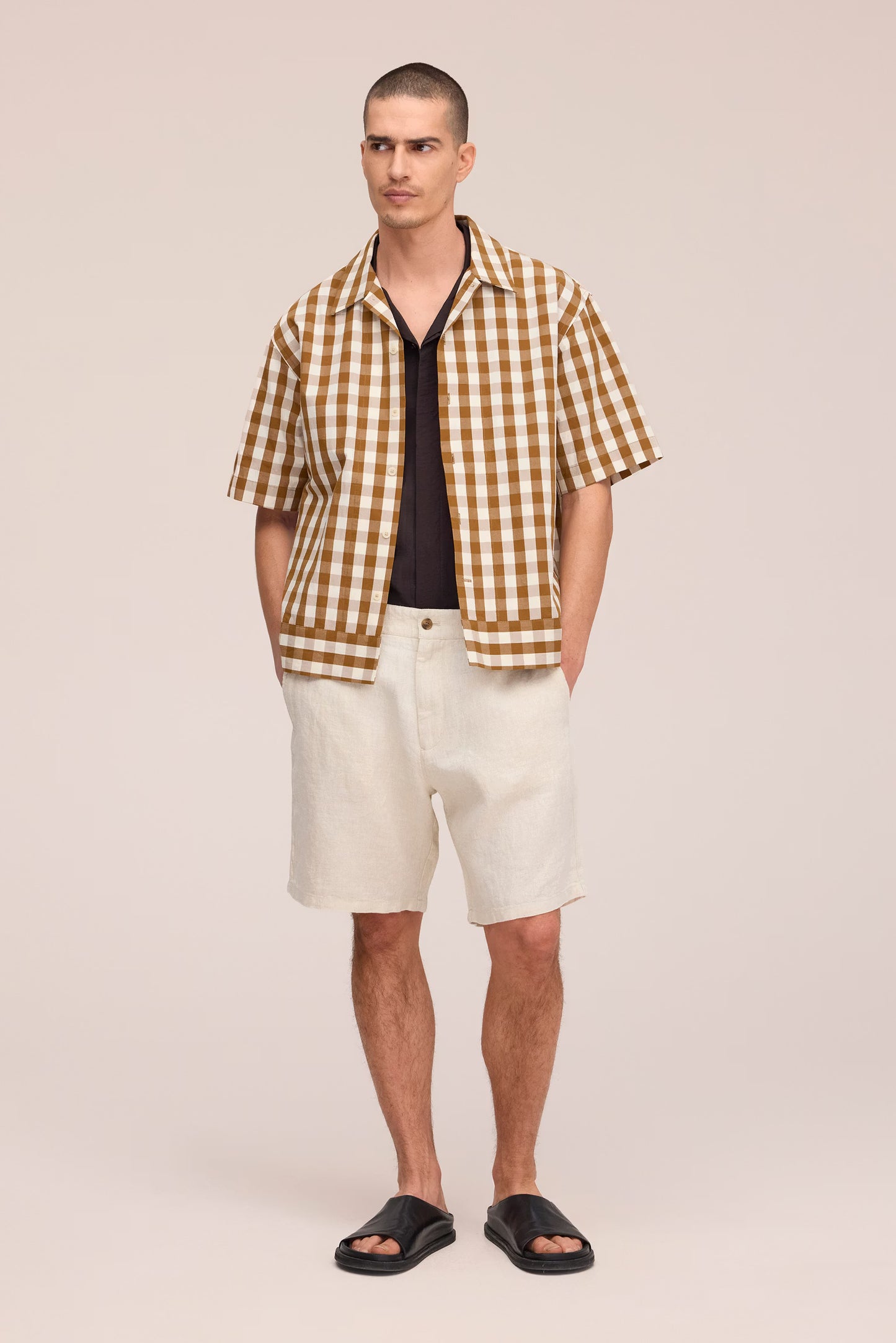Aden Shorts Linen - Oat