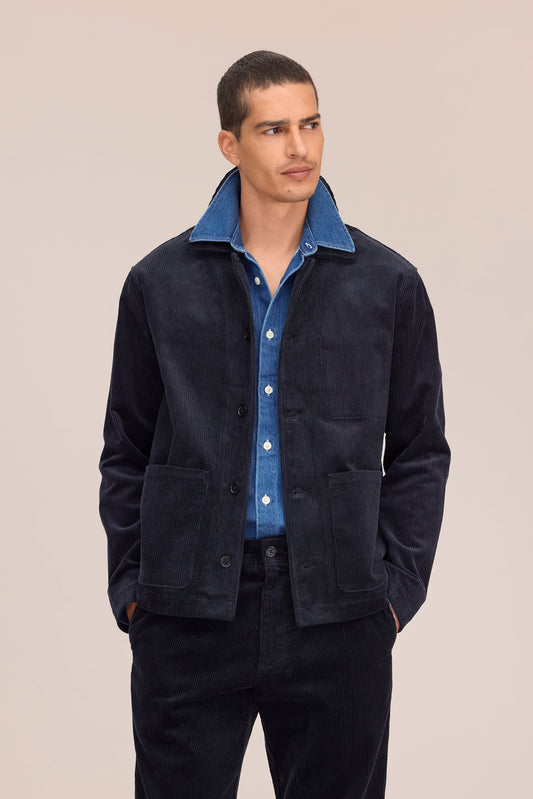 Morgan Hybrid Cotton Jacket - Marine Navy