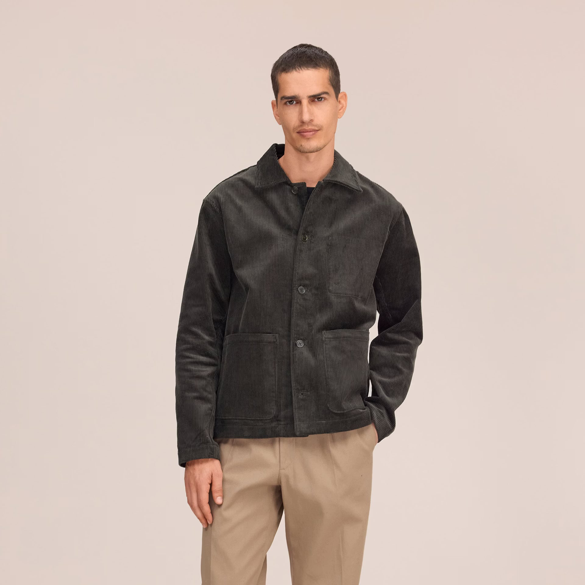NN07 Morgan Hybrid Cotton Jacket - Dark Army
