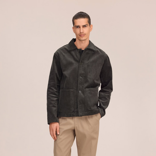 Morgan Hybrid Cotton Jacket - Dark Army