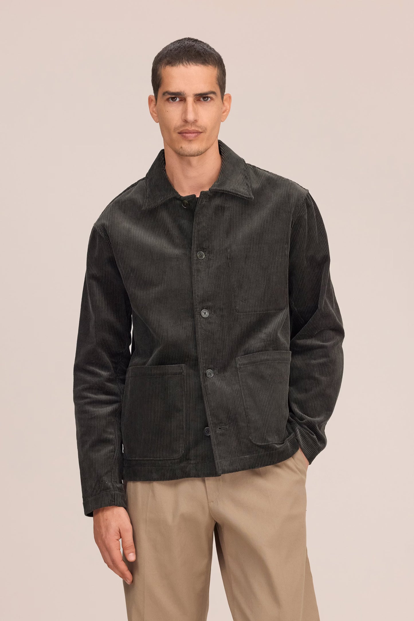 Morgan Hybrid Cotton Jacket - Dark Army