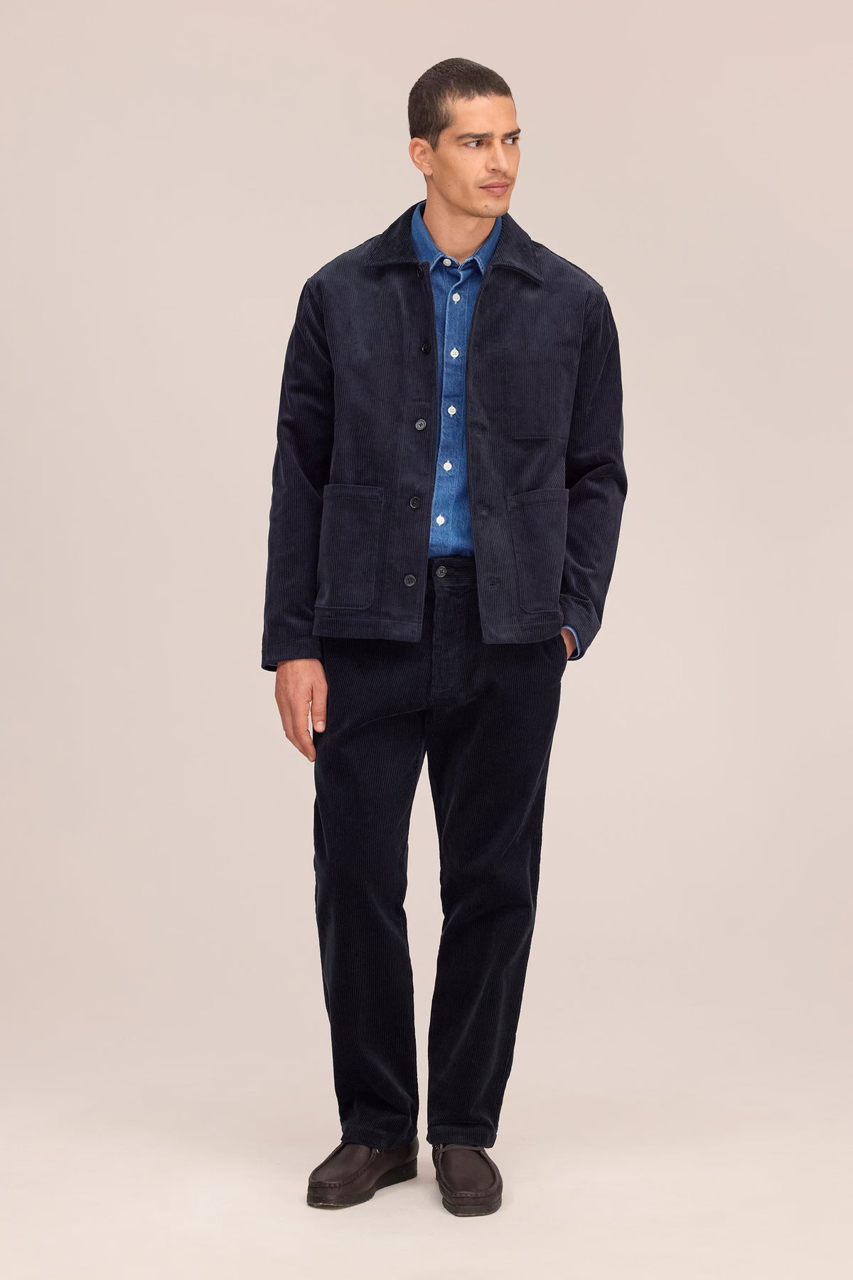 Morgan Hybrid Cotton Jacket - Marine Navy