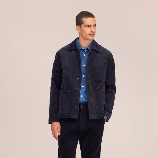 Morgan Hybrid Cotton Jacket - Marine Navy
