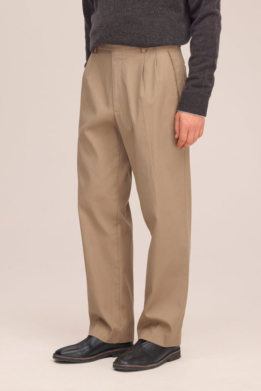 Robin Pleated Trouser - Desert Clay