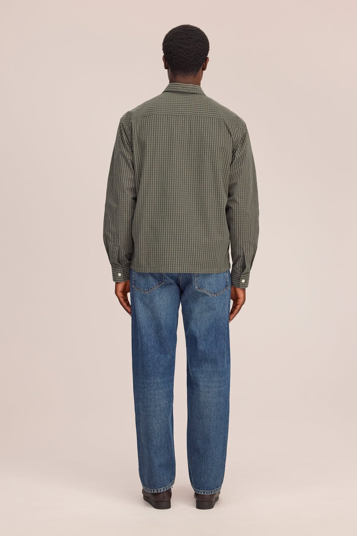Deon Checkered Organic Cotton Shirt - Green Check
