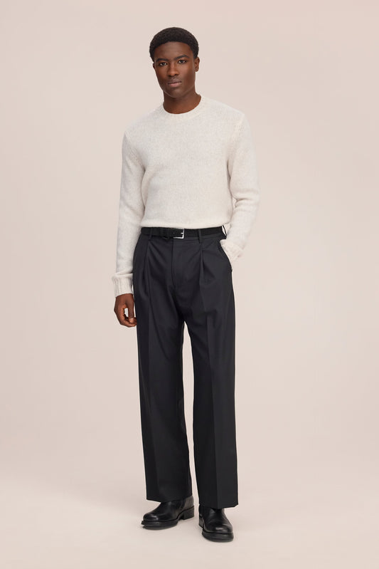 Lee Lightweight Merino Wool Sweater - Ivory
