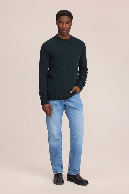 Lee Lightweight Merino Wool Sweater - Bottle Green