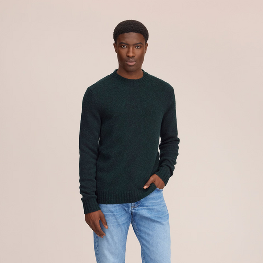 Lee Lightweight Merino Wool Sweater - Bottle Green