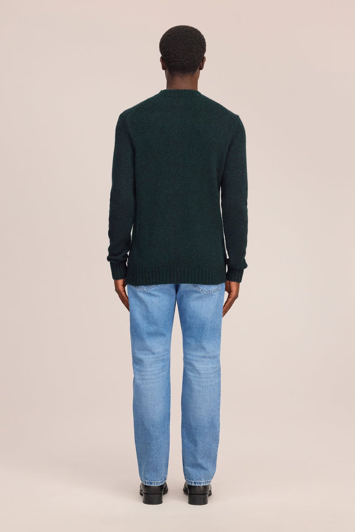 Lee Lightweight Merino Wool Sweater - Bottle Green