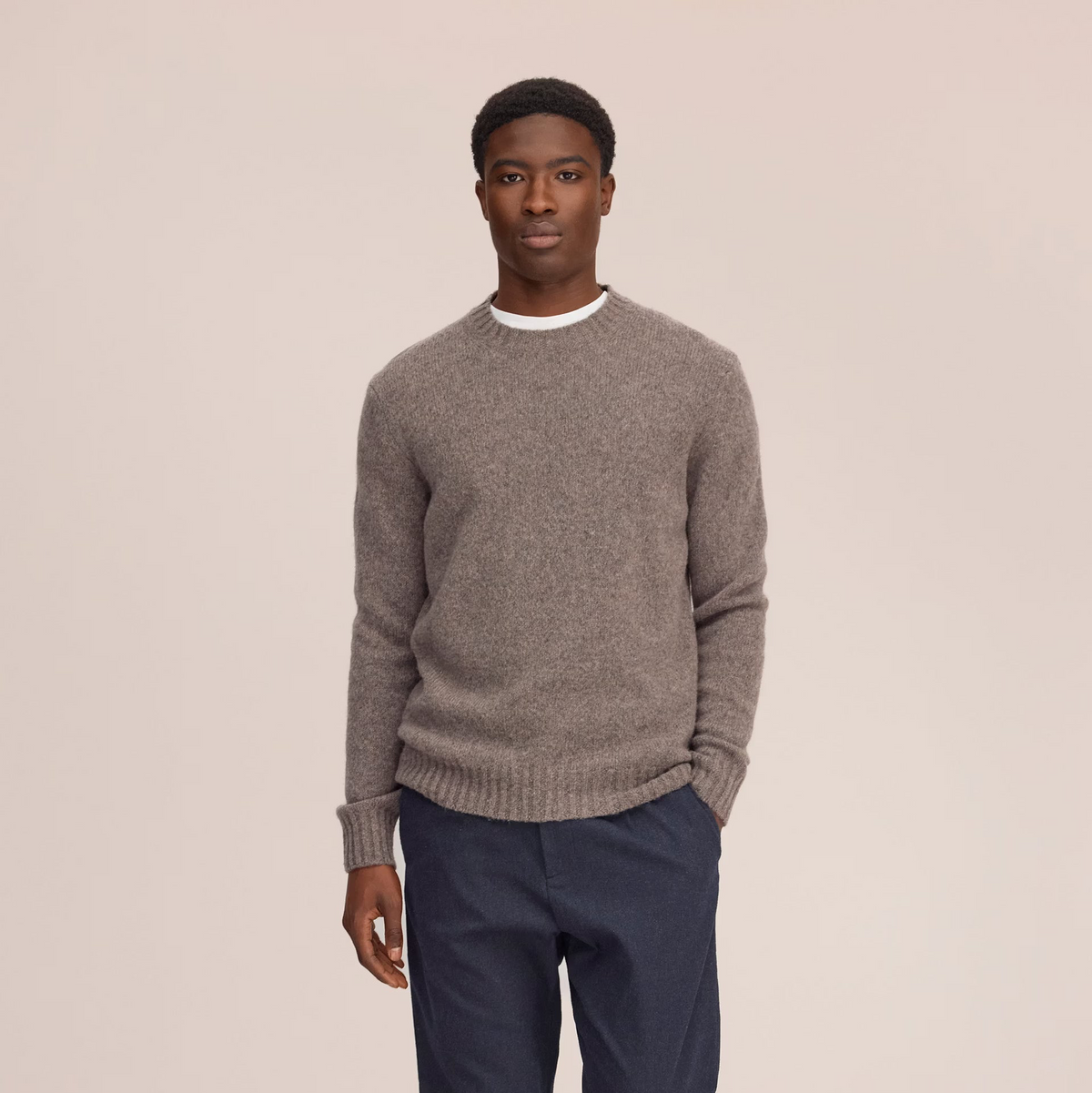Lee Lightweight Merino Wool Sweater - Tarmac