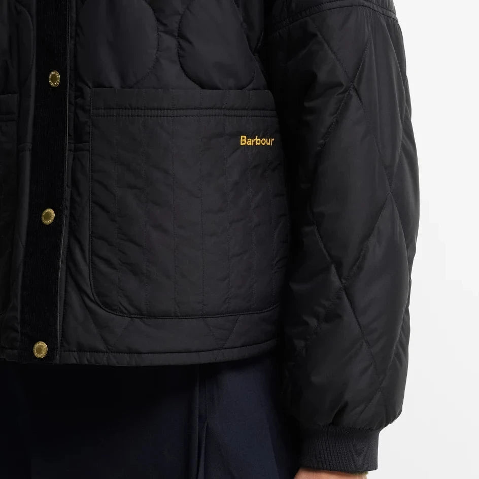 Barbour Ravenshill Reversible Quilted Jacket - Black / Shadow Classic