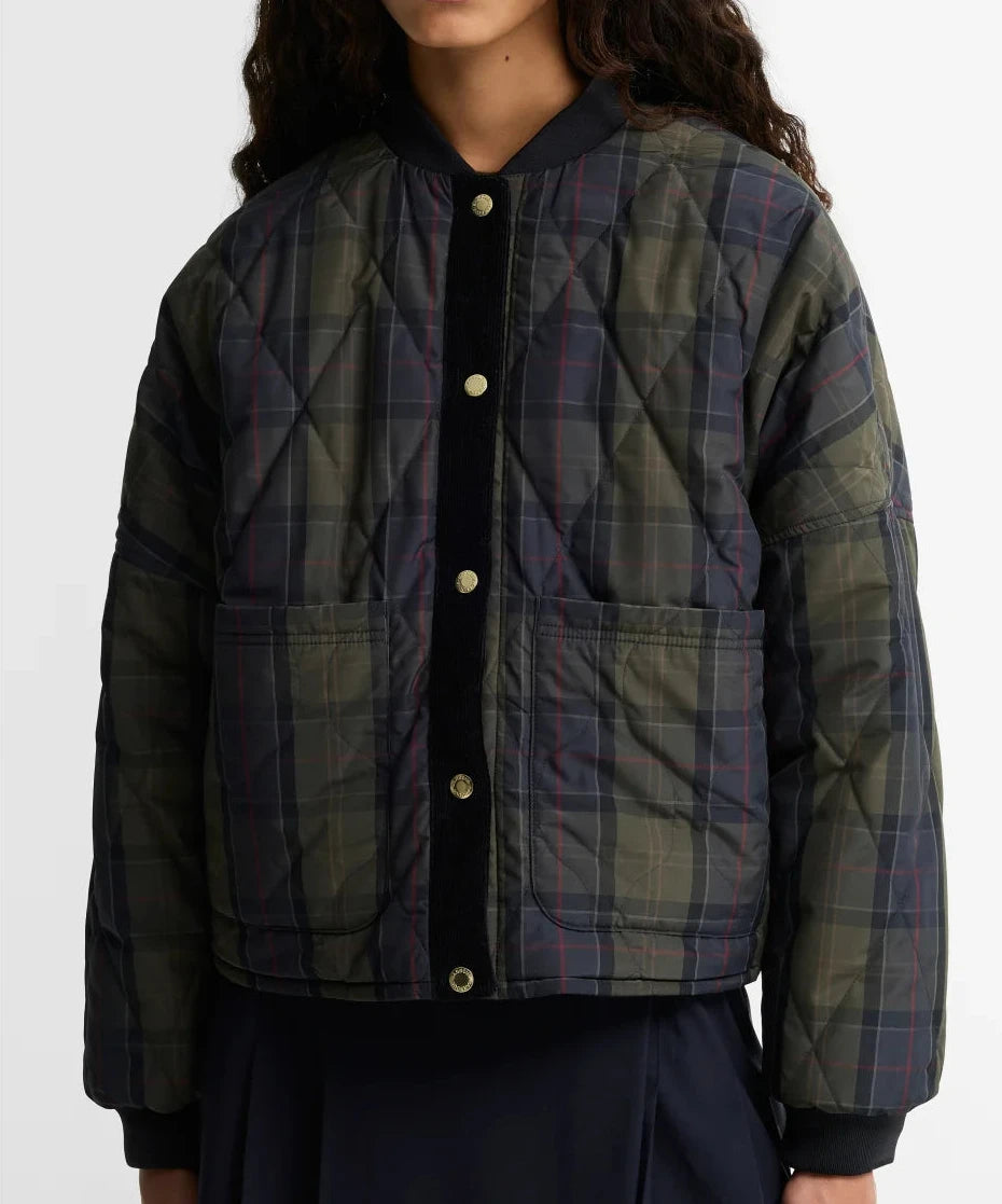 Barbour Ravenshill Reversible Quilted Jacket - Black / Shadow Classic