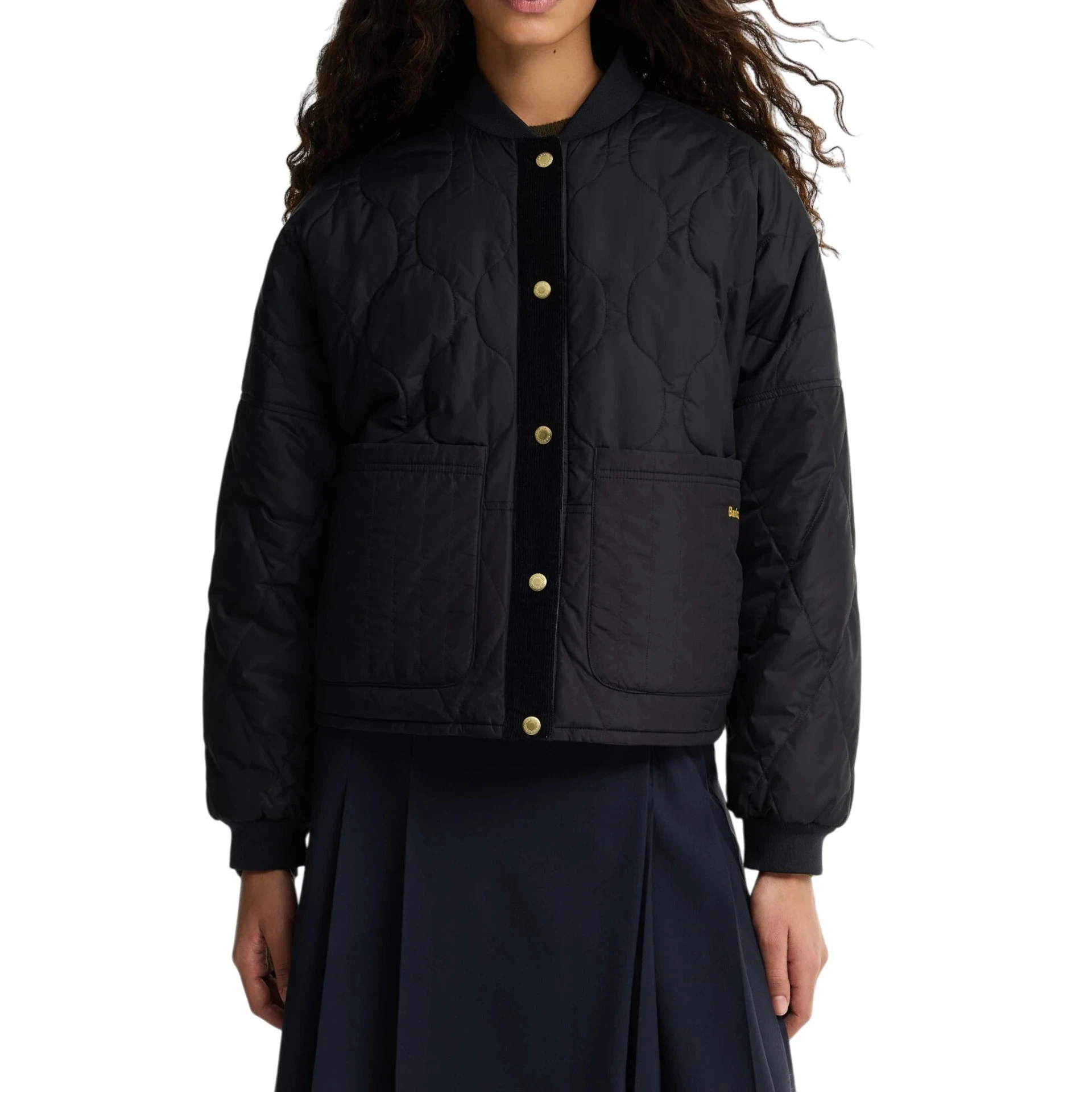 Barbour Ravenshill Reversible Quilted Jacket - Black / Shadow Classic