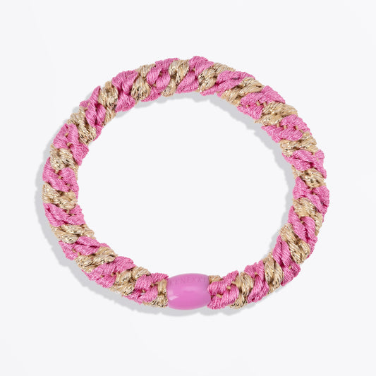 Bubble Gum Beige Glitter Stripe