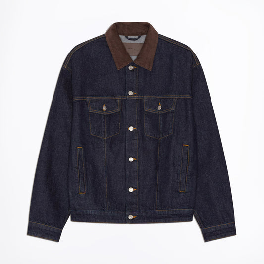 Roy Rigid Organic Cotton Jacket  - Raw Indigo
