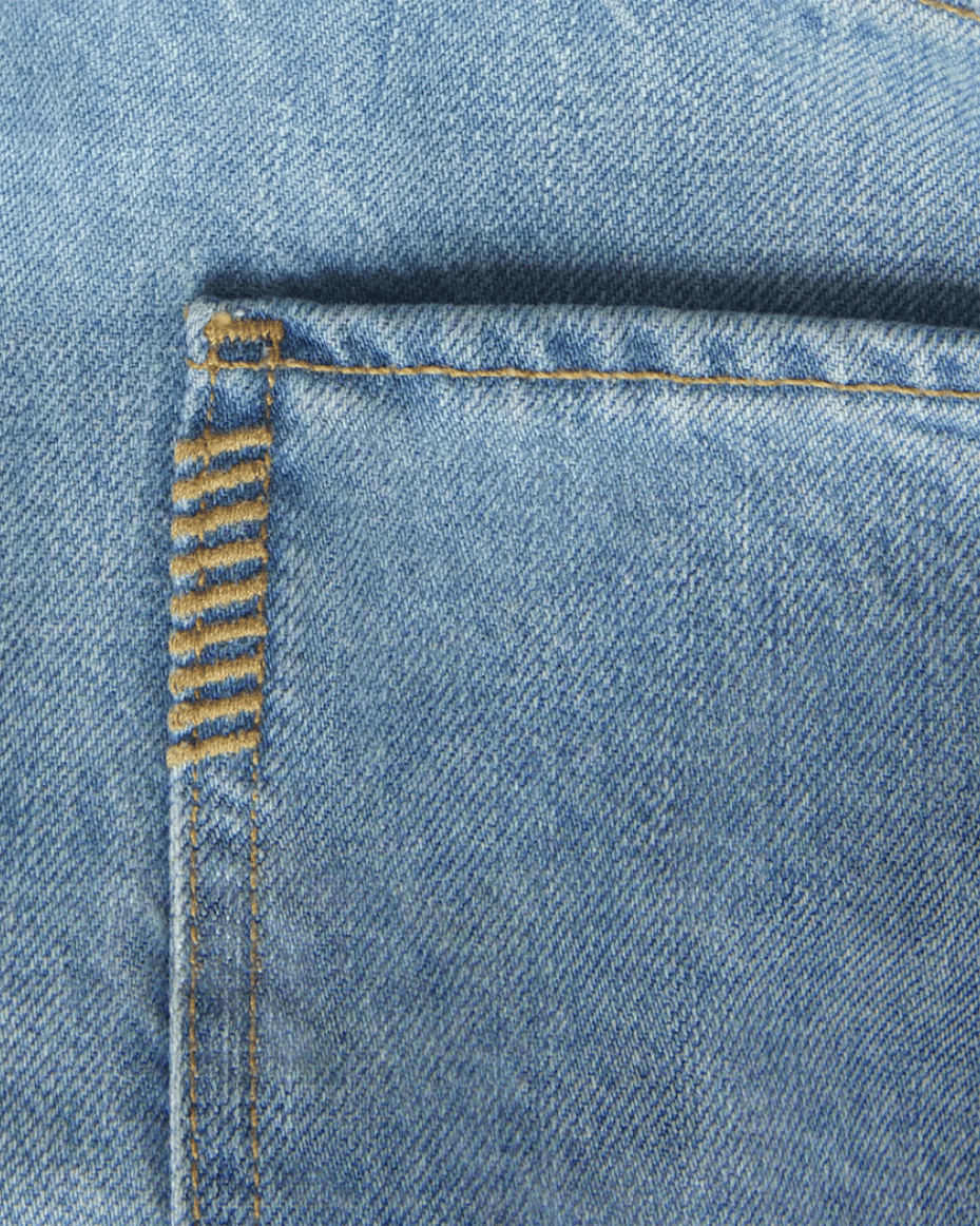 Cameron Wide Leg Offset Coin Pocket Jeans - Field