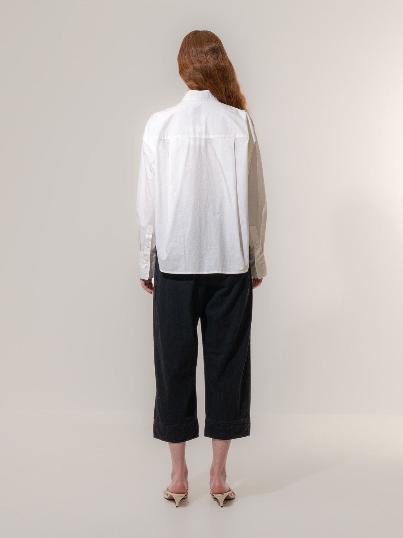 Emin Pleated Volume Shirt - White