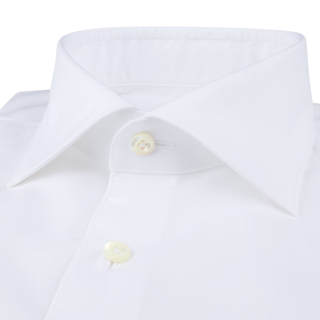 Regular Twofold Twill Shirt - White