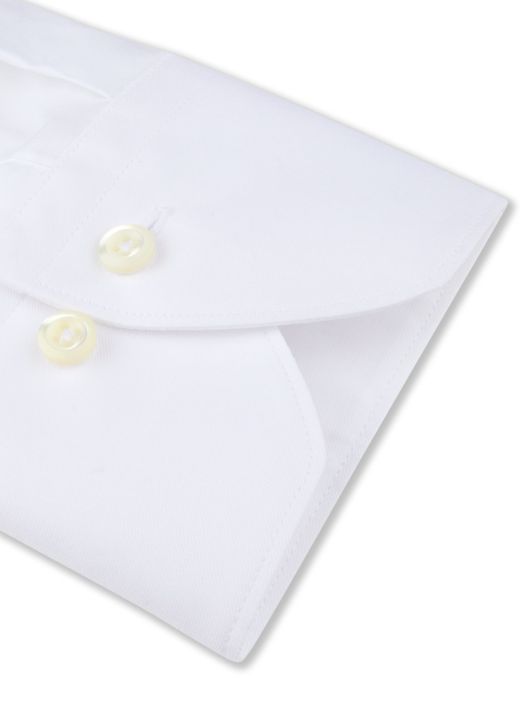 Regular Twofold Twill Shirt - White