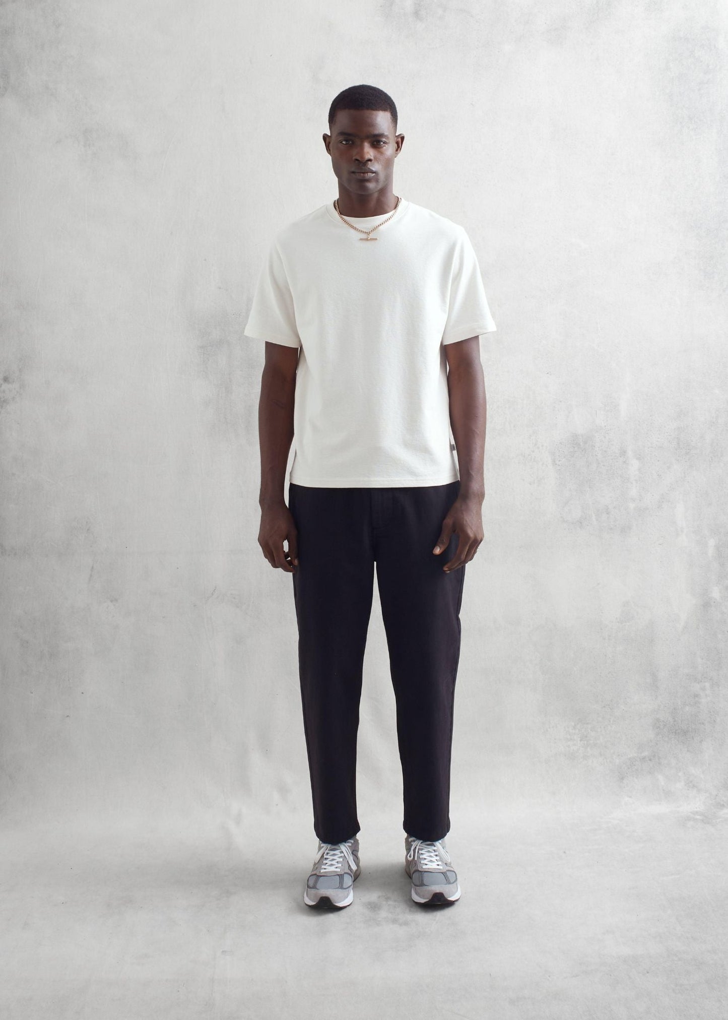 Dean Textured Organic Cotton T-Shirt - Ecru