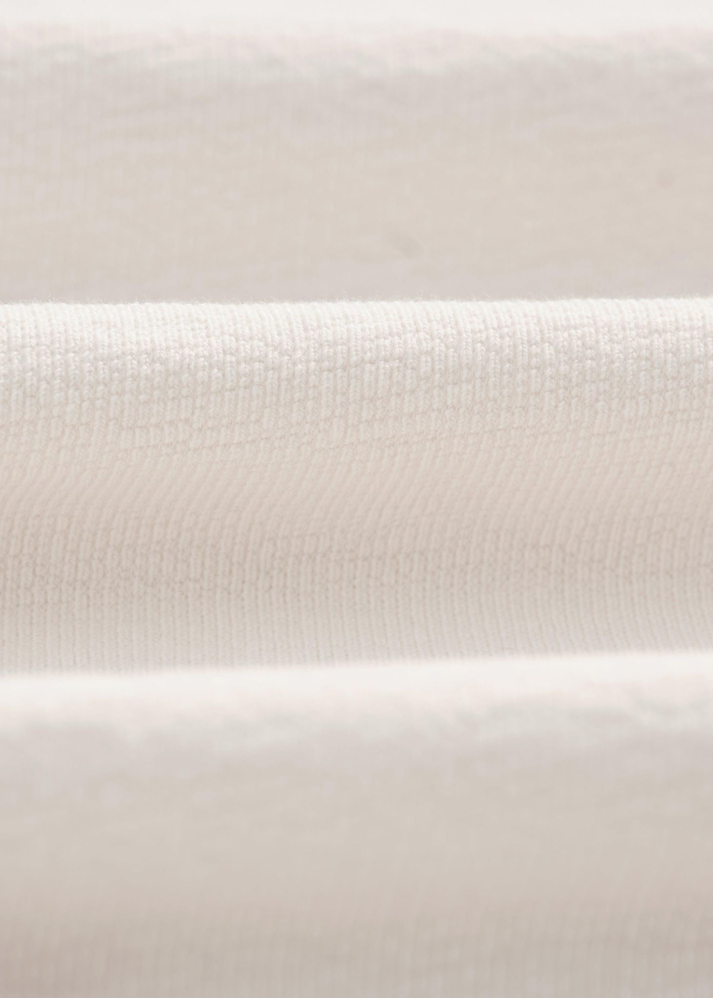Wax Dean Textured Organic Cotton T-Shirt - Ecru