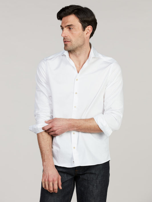 Regular Twill Shirt - White