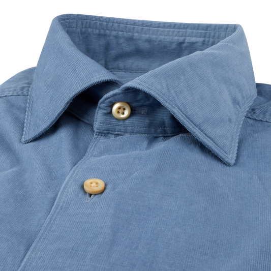 Regular Corduroy Shirt - Blue