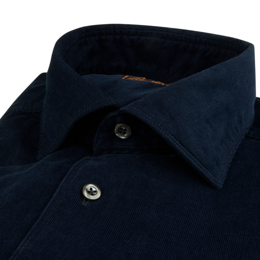 Regular Corduroy Shirt - Navy