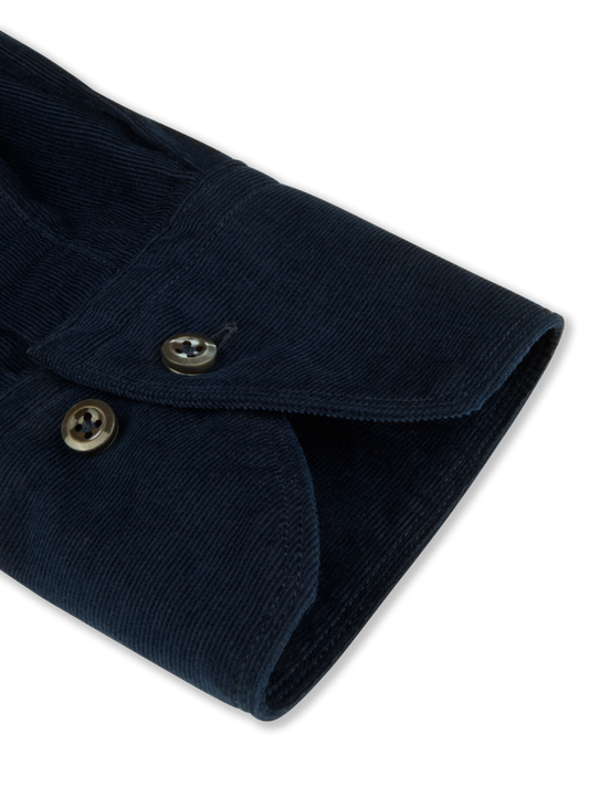 Regular Corduroy Shirt - Navy