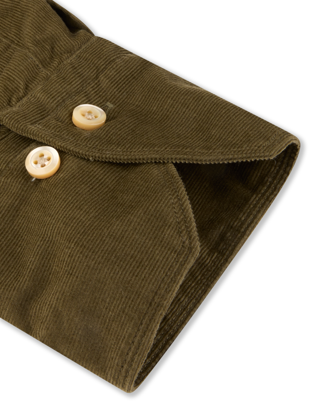 Stenstroms Regular Corduroy Shirt - Green