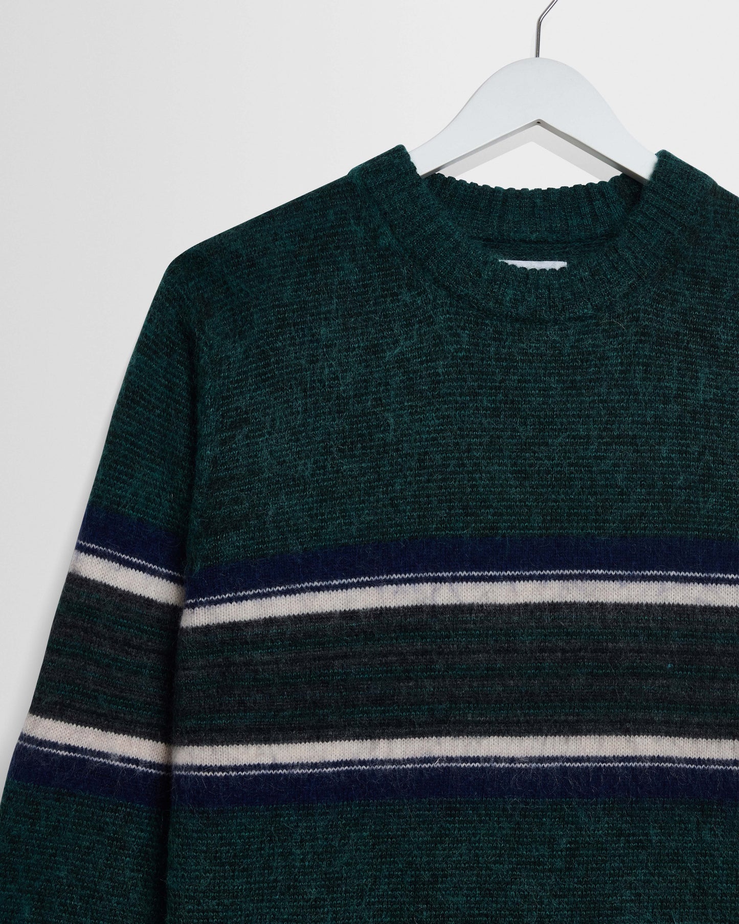 Wilde Crew Brush Preppy Stripe - Dark Green