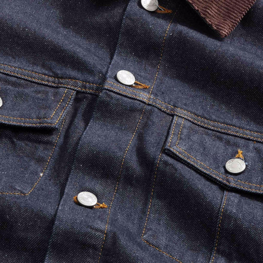 Roy Rigid Organic Cotton Jacket  - Raw Indigo