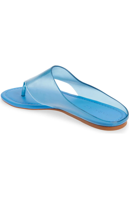 Jelly Thong Flat Sandal - Blue Bird