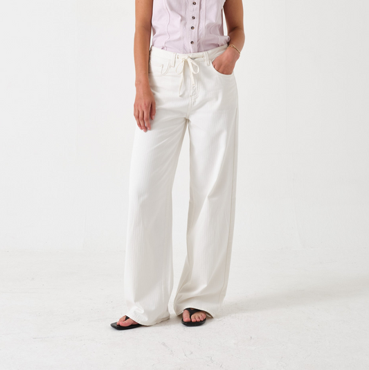 Blake Jean in Herringbone Ecru