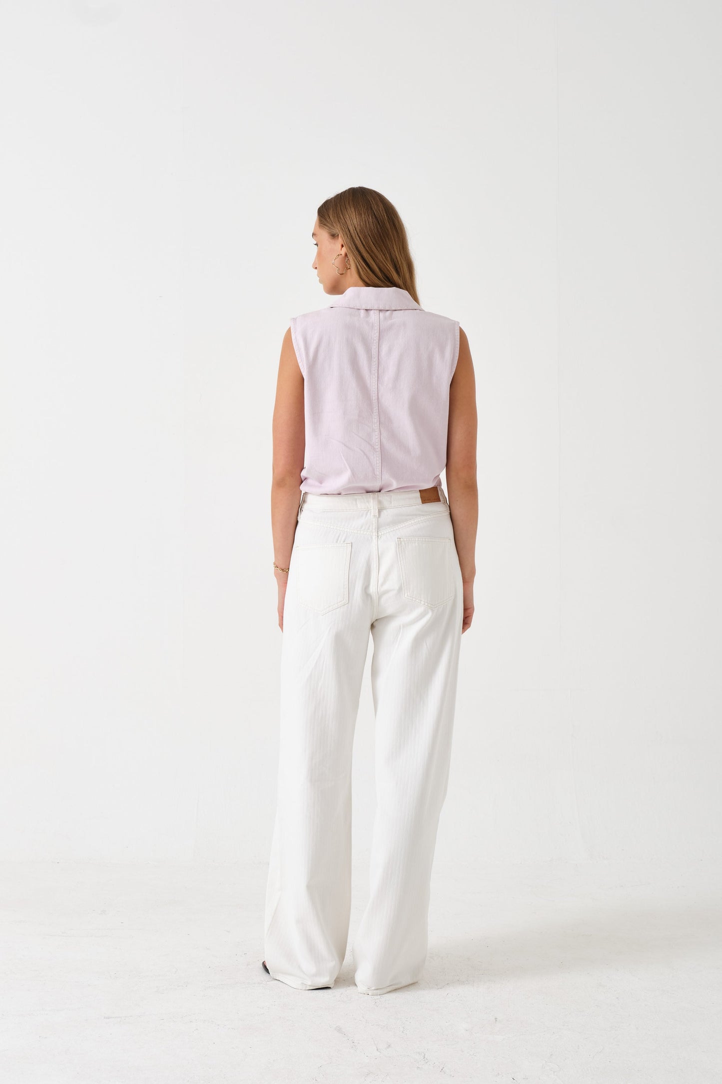 Blake Jean in Herringbone Ecru