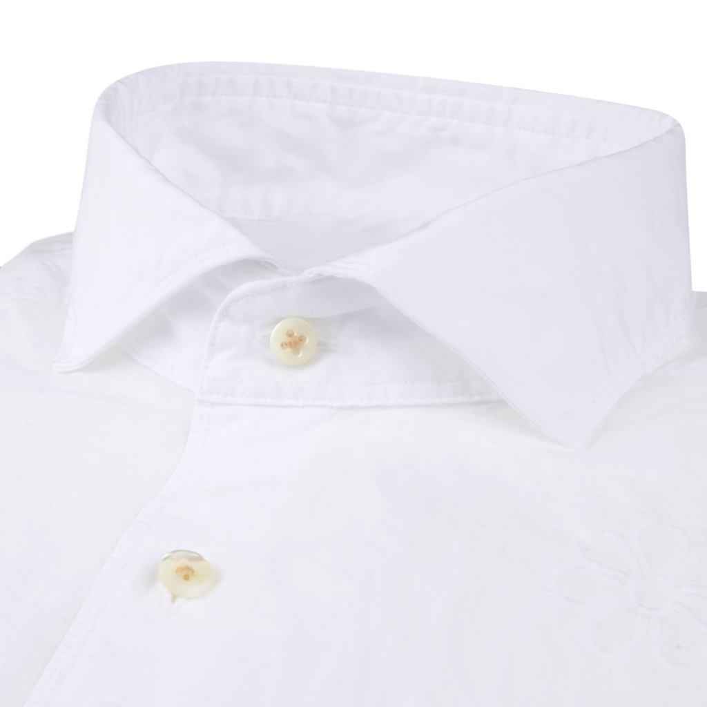 Regular Cotton Shirt - White Pattern